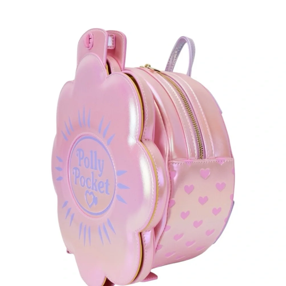 Loungefly POLLY POCKET Polly Pocket Compact Playset Figural Mini Backpack NWT - Picture 3 of 10